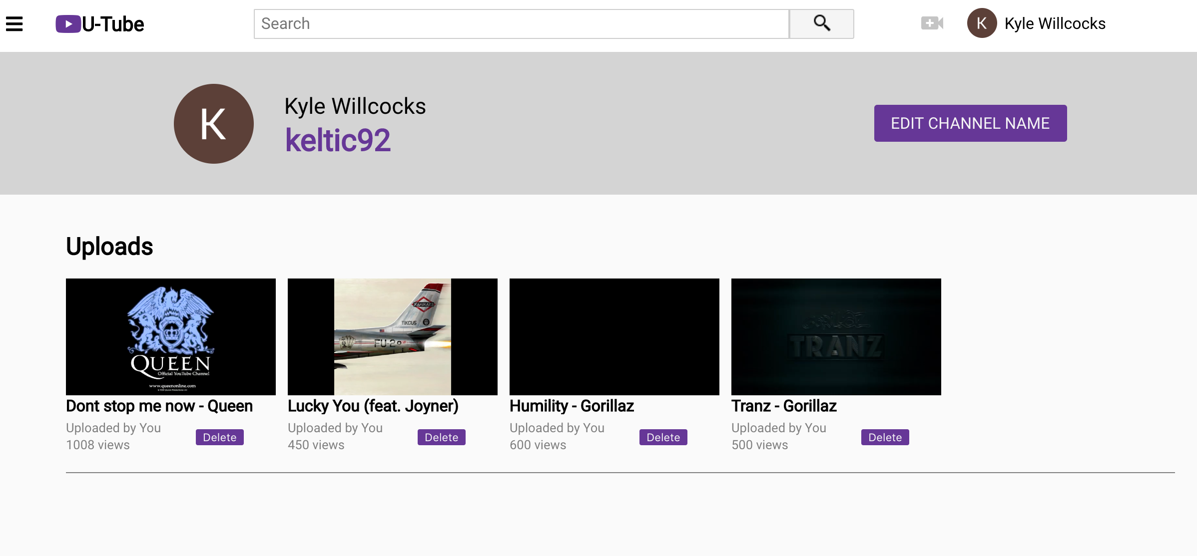 Channel view